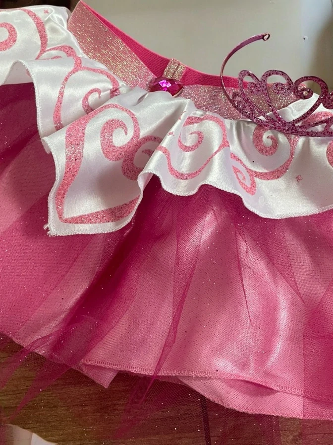 karnevalový kostým sukně + korunka PRINCEZNA vel. 4/6 let