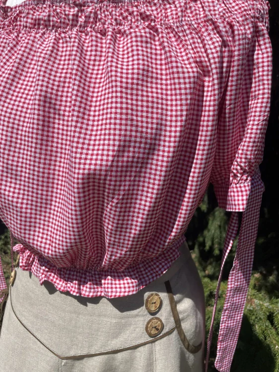 Dámský živůtek v selském, country, western stylu vel. 38/40