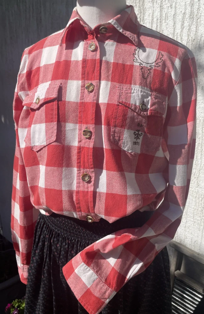 Dámská košile v country, selském, western stylu vel. 40