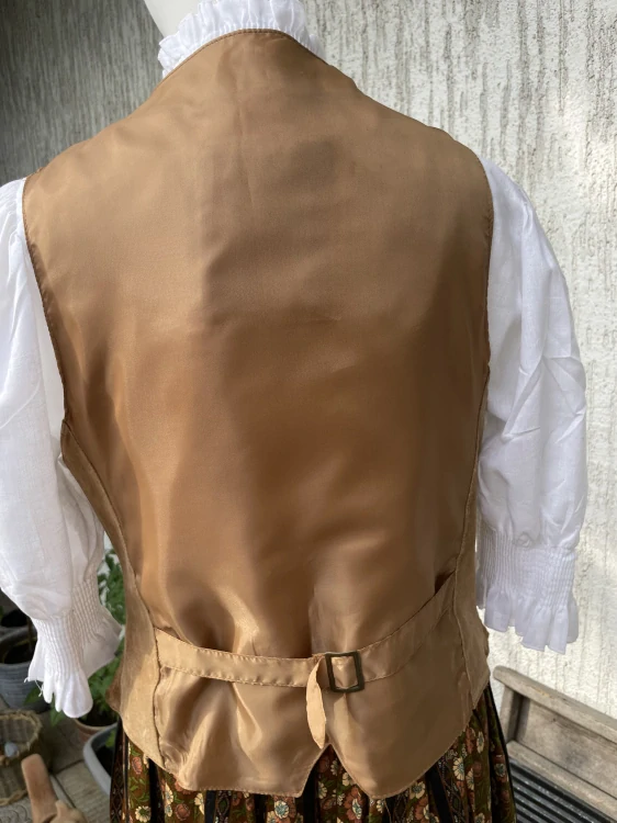 Dámská kožená vesta country, dirndl, selský styl vel. 40