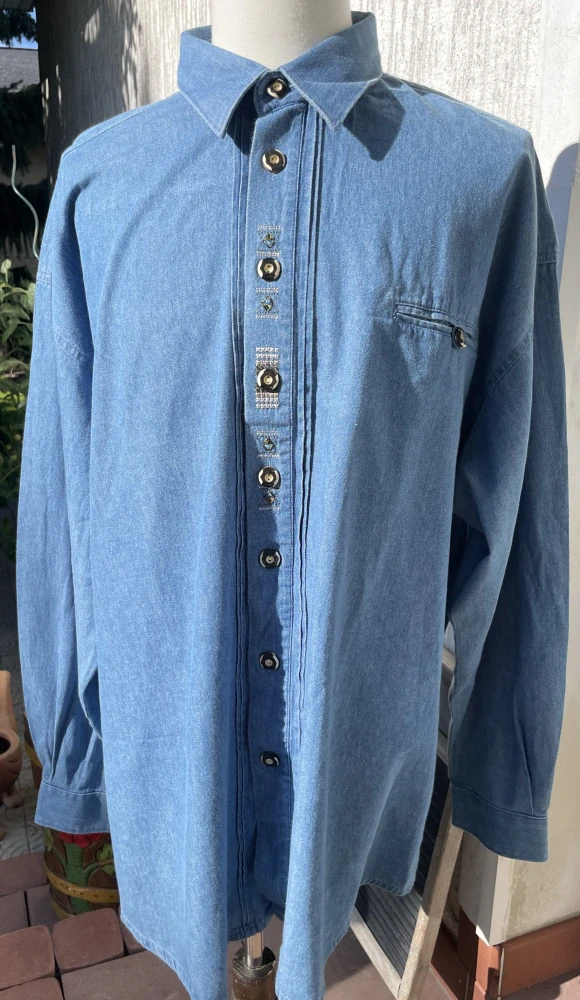 Pánská košile v selském, country, western stylu vel. 3 XL