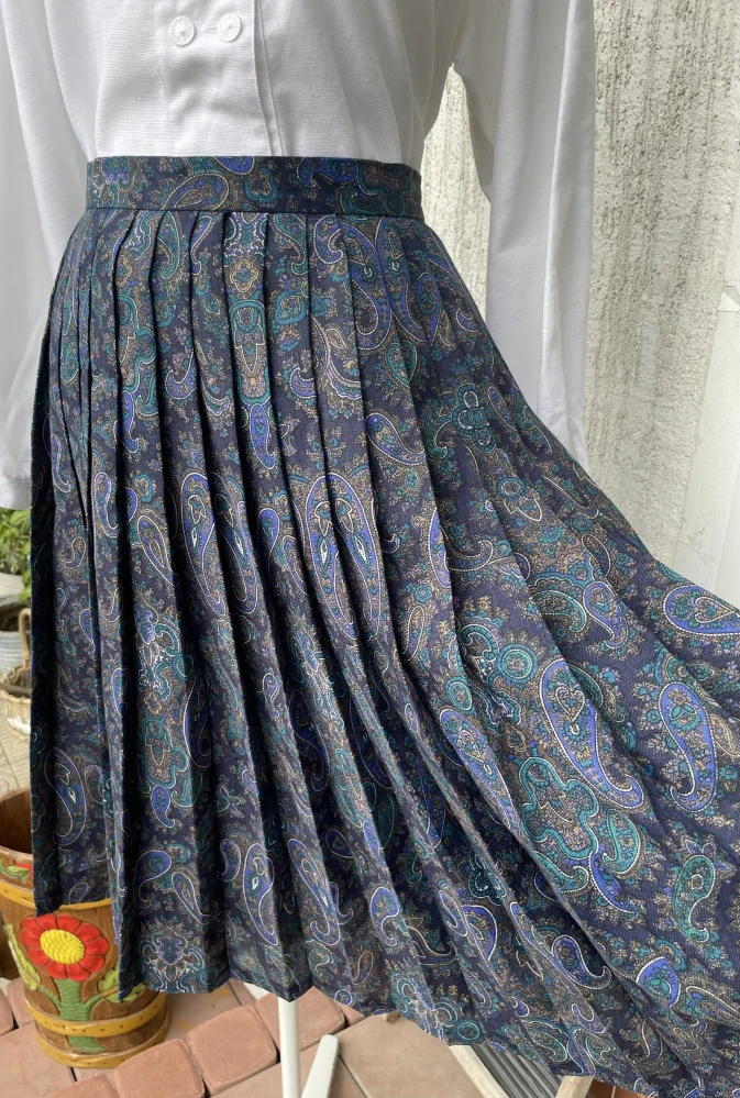 Dámská skládaná sukně v selském, vintage stylu vel. 36/38