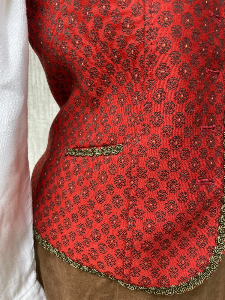Dámská vesta v dirndl, dobovém, selském, vintage, country stylu vel. 40