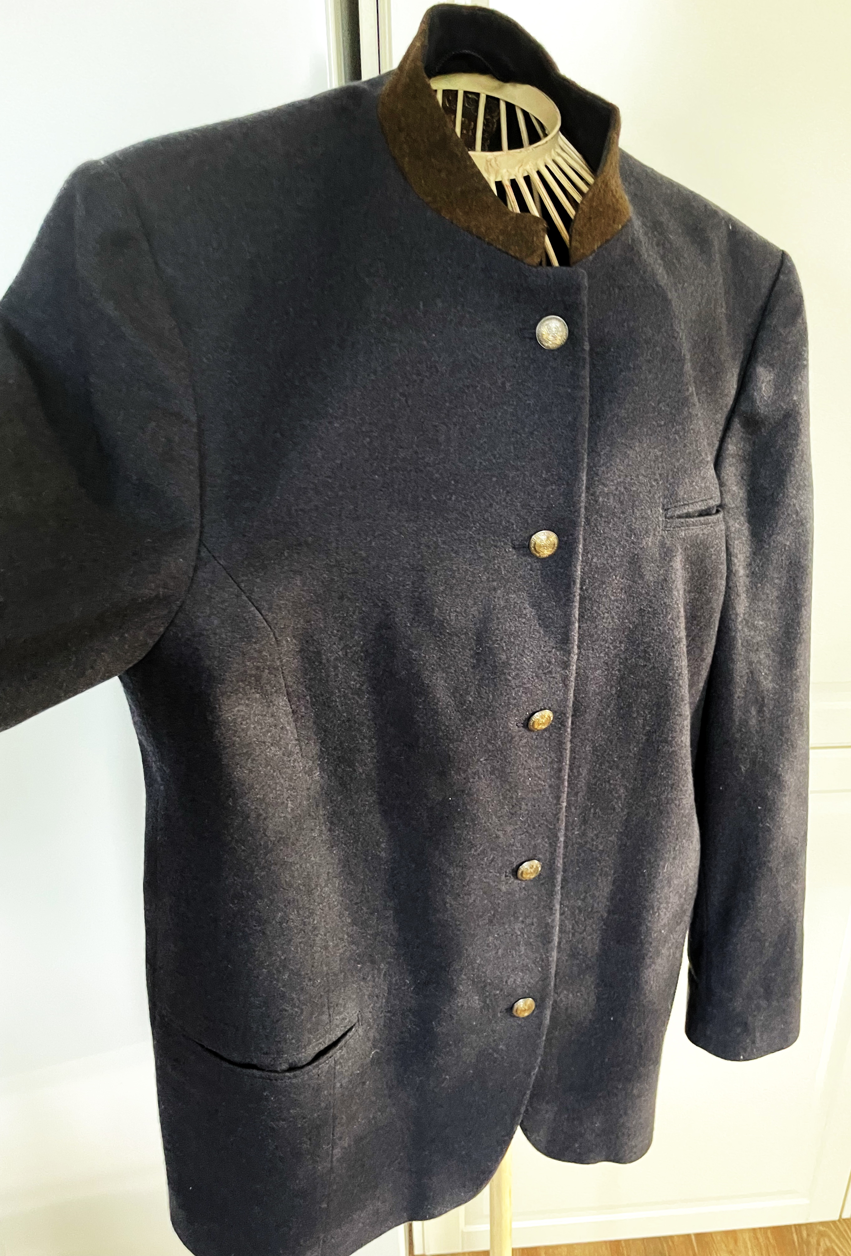 dámské vlněné sako, elegantní dobový styl vel. 46