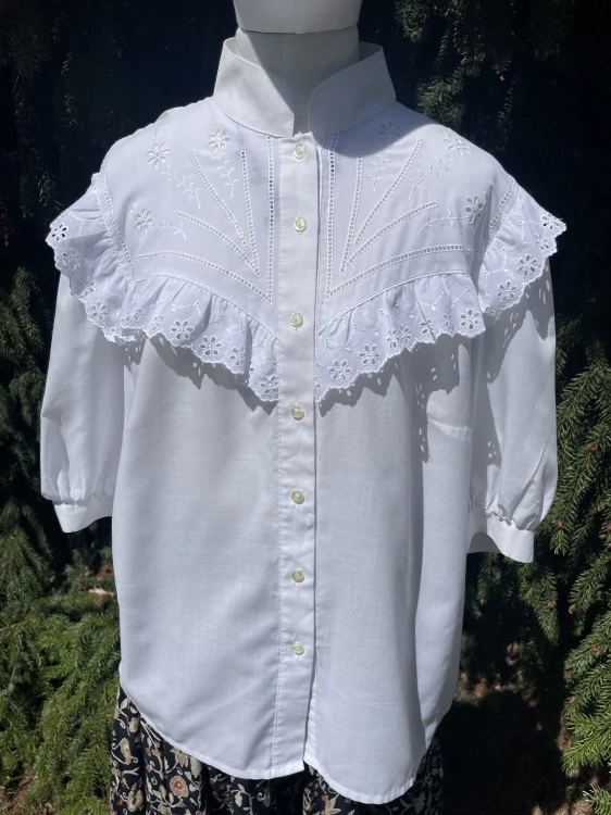 Dámská halenka v selském, dobovém, country stylu vel. 48