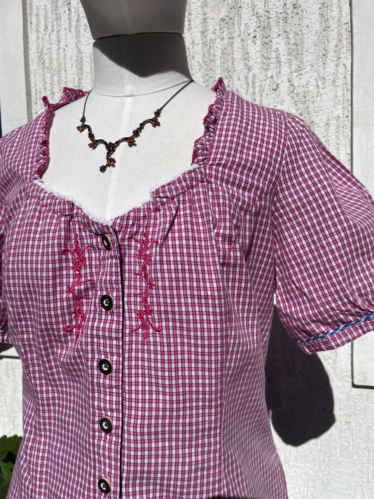 Dámská halenka v dirndl, selském, country, western  stylu vel. 42