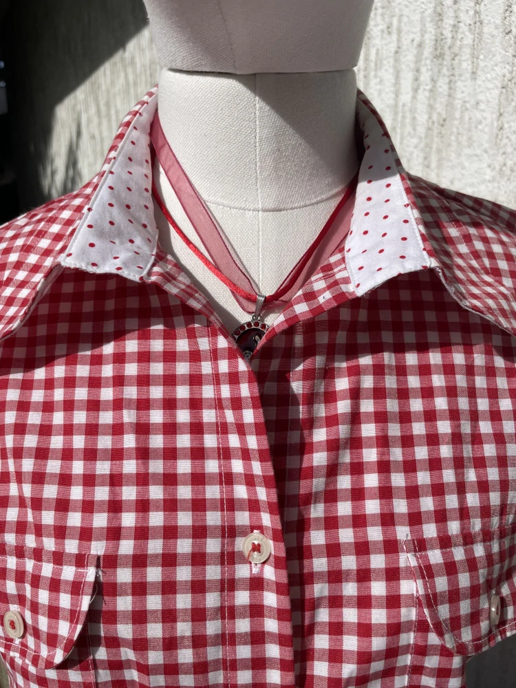 Dámská halenka či košile v selském, country, western stylu vel.40