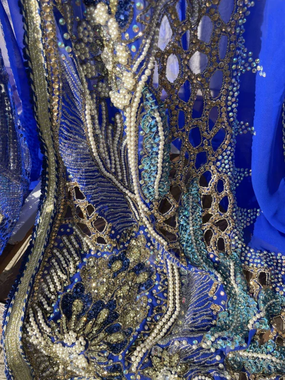 Dámský luxusní orientální kaftan arabaská princezna, Šeherezáda vel. 40/42