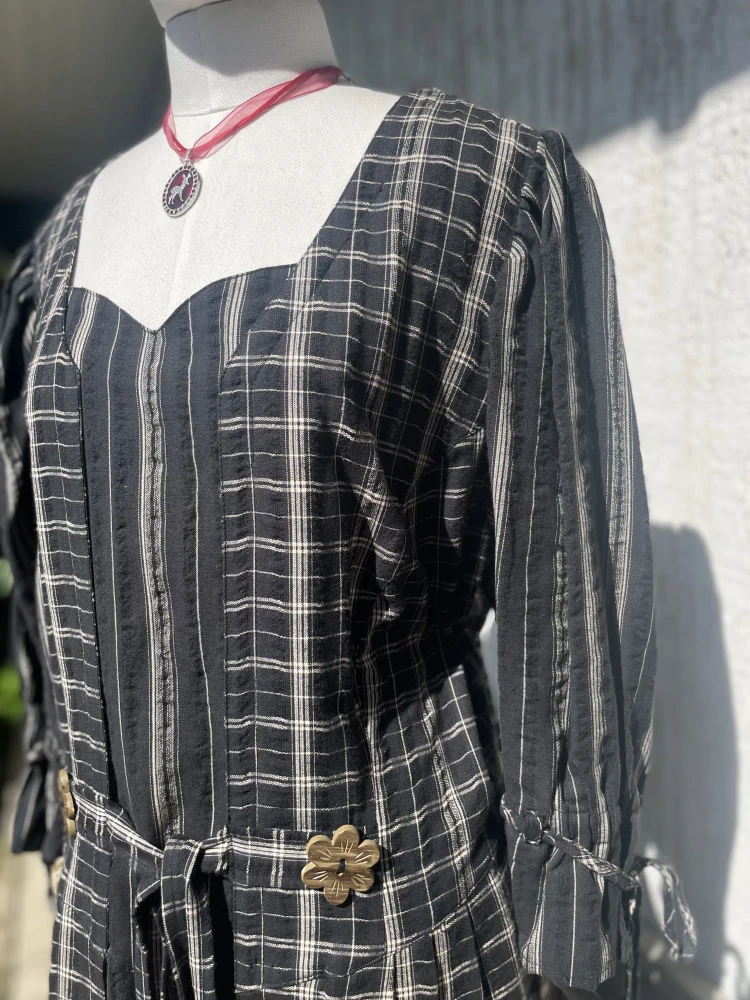 Dámské selské bavlněné šaty, counstry, vesnický styl vel. 46