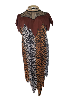 karnevalový kostým šaty LEOPARDÍ, PRAŽENA vel. 36