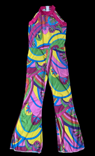 karnevalový kostým overal HIPPIES vel. 9-11 let