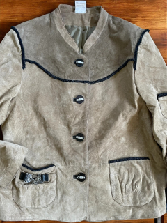 dámské kožené sako, bunda selská, dirndl vel. 42