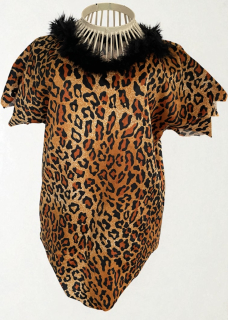 karnevalový kostým leopardí šaty PRAVĚK vel. 152