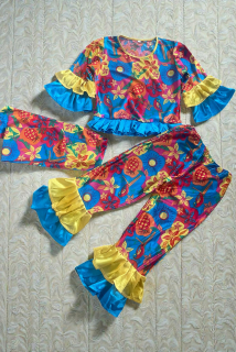 Karnevalový kostým hippie, retro party vel. 128-140