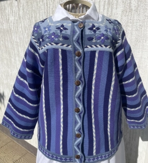 Dámský svetr v lidovém folklorním stylu vel.  S