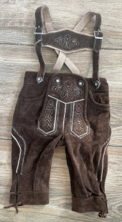 Chlapecké kožení dirndl selské kalhoty  alá prostý hoch vel. 74