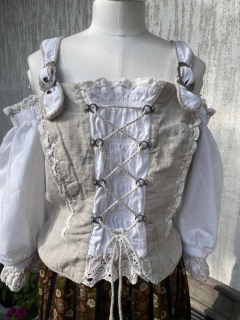 Dámský dirndl živůtek selský, country, western styl vel. 42