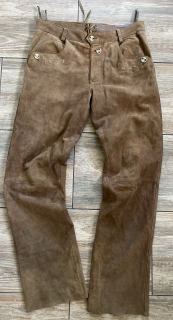 Pánské kožené kalhoty styl sedlák, country, kovboj, western vel. L/XL