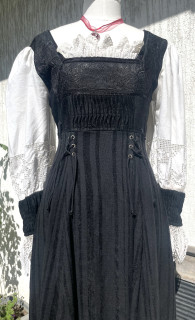 Dámské šaty v selském, dobovém, vintage, country stylu vel. 36/38