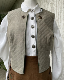Dámská vesta v dirndl, selském, vintage, country stylu vel. 40