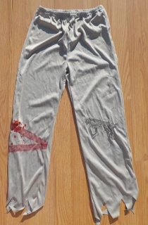karnevalový kostým KALHOTY pirát, zombie, loupežník > 152