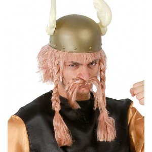 Paruka s knírem Viking