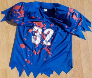 kostým DRES RUGBY HALLOWEEN, ZOMBIE > 152