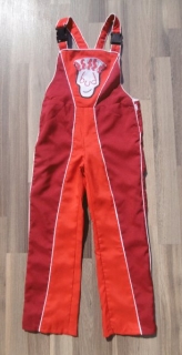 karnevalový kostým kalhoty s laclem > 116