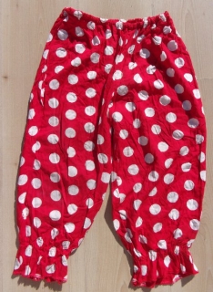 karnevalový kostým kalhoty MINNIE, POMÁDA > 146