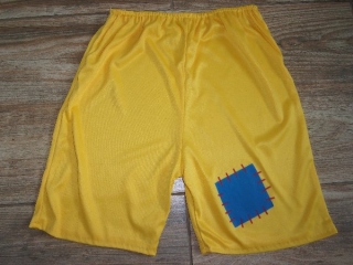 karnevalový kostým kalhoty STRAŠÁK, LOUPEŽNÍK, TULÁK > 134