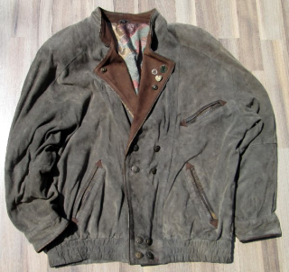 pánská sedlácká, retro kožená bunda > XL