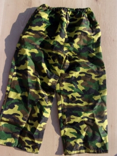 karnevalový kostým MASKÁČOVÉ kalhoty VOJÁK, SKAUT > 116