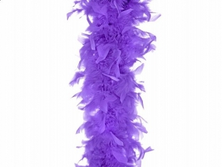 Boa péřové fialkové, 180 cm