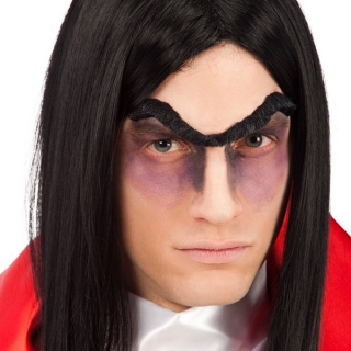 KARNEVALOVÉ Černé srostlé obočí vampýr
