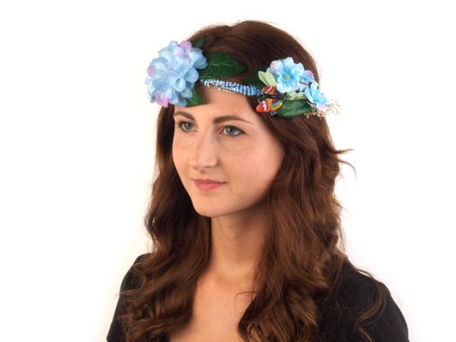 Květinový věneček do vlasů HIPPIE, VÍLA